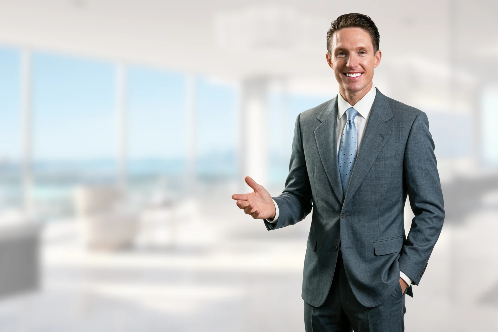 Mike Wilen, Real Estate Agent and Broker. Founder Minnesota Team, presenting in a bright office